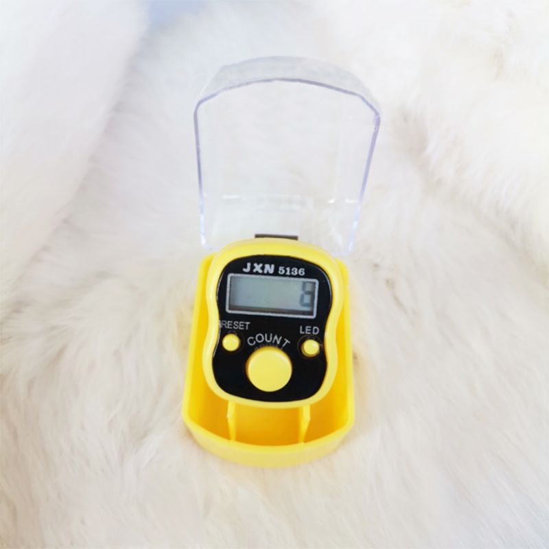 Finger Counter Ring-Led-Yellow