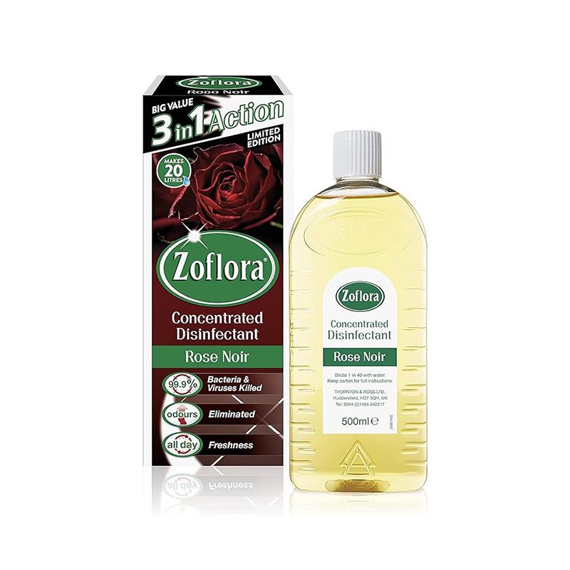 Zoflora Rose Noir Disinfectant: Concentrated 3-in-1, 500ml - Shop N Save