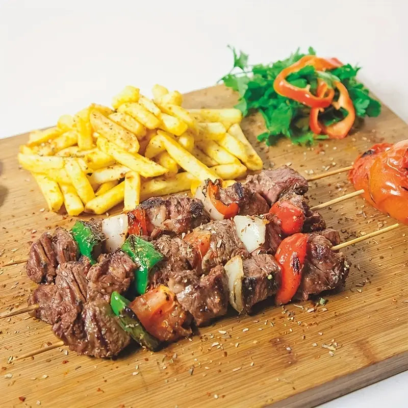 100 pcs Natural Bamboo Skewers for BBQ, Appetizers,Kebabs,nacks, Kitchen Crafts, Party Accessories