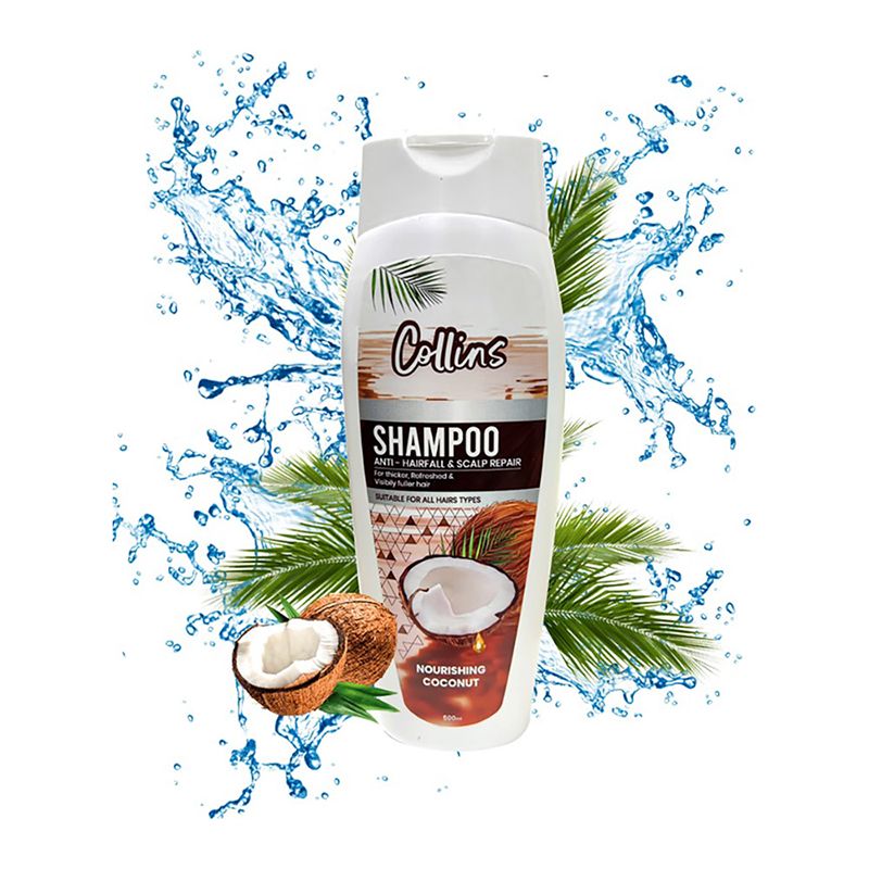Collins Anti Hair Fall Shampoo - Coconut Infusion, 400ml - Shop N Save