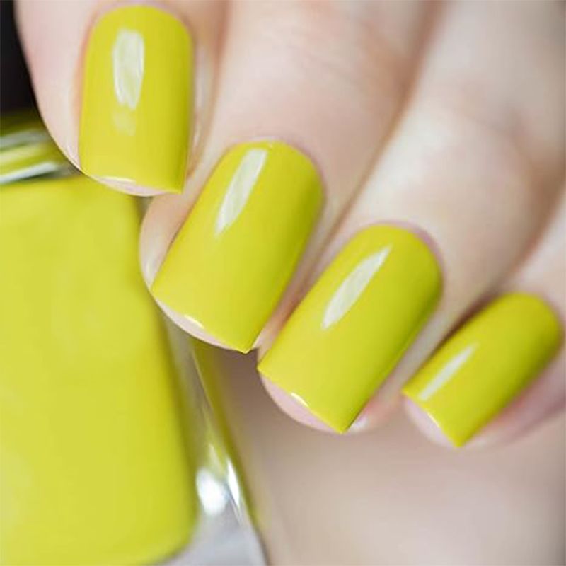 Miss Sweet Cosmetic Peel Off Nail Polish - Chartreuse Yellow (28)