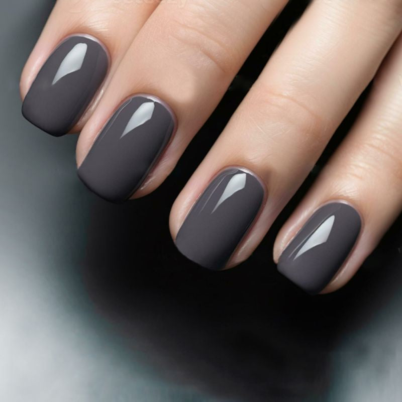 Miss Sweet Cosmetic Peel Off Nail Polish - Charcoal Grey (55)