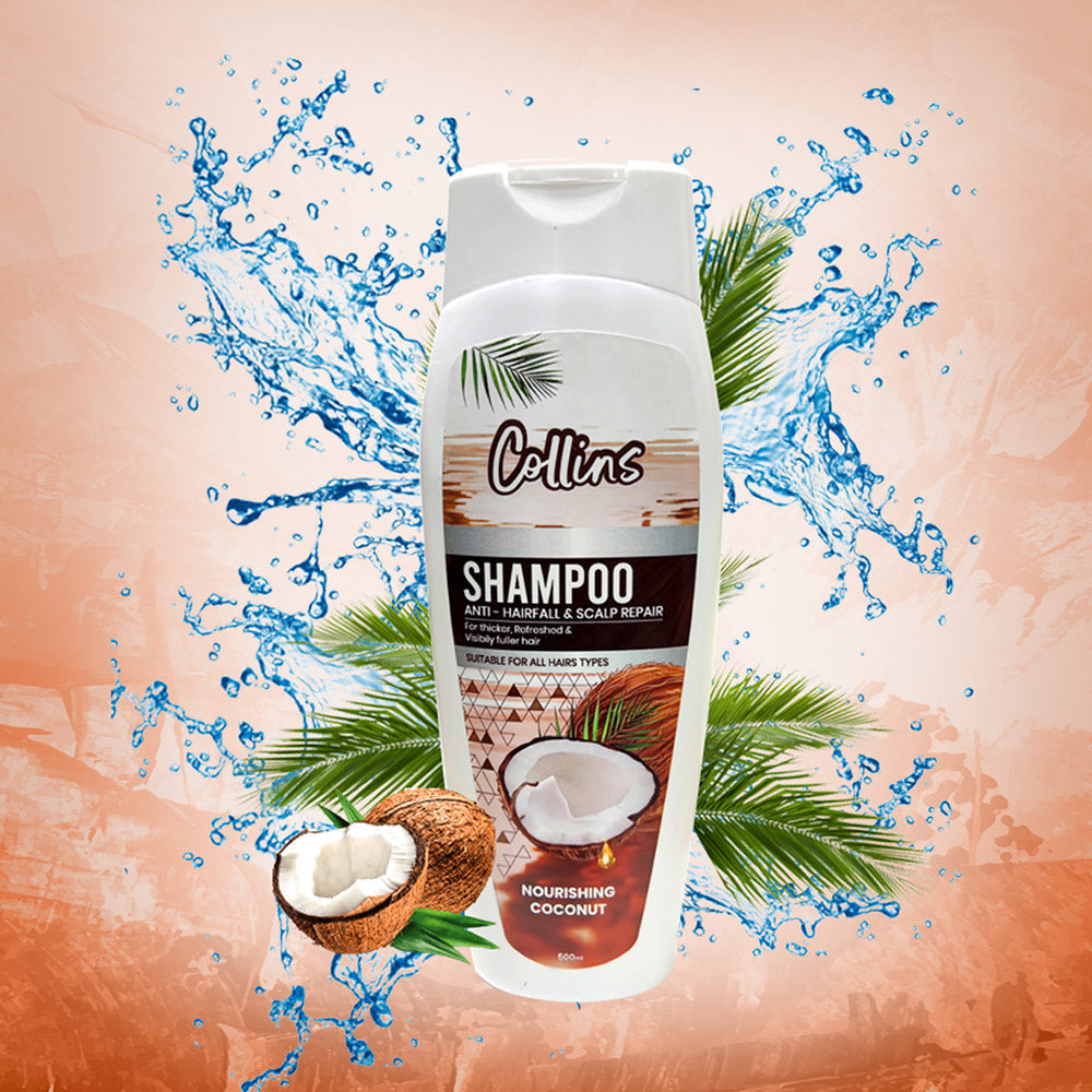 Collins Anti Hair Fall Shampoo - Coconut Infusion, 400ml - Shop N Save