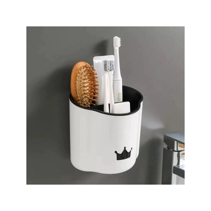 White Crown Storage Rack: Stylish, Functional Bathroom Organizer - Shop N Save