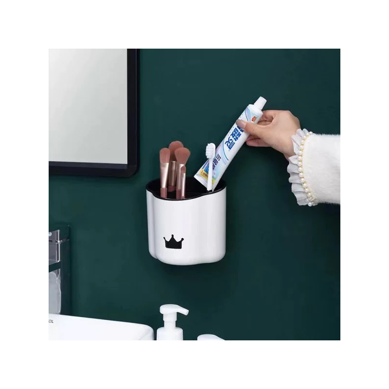 White Crown Storage Rack: Stylish, Functional Bathroom Organizer - Shop N Save