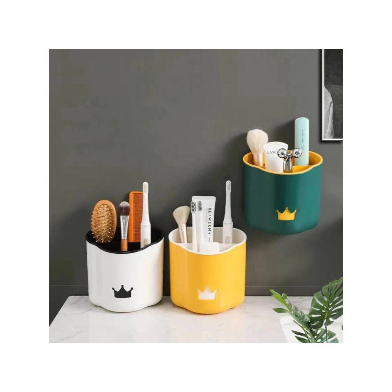 White Crown Storage Rack: Stylish, Functional Bathroom Organizer - Shop N Save