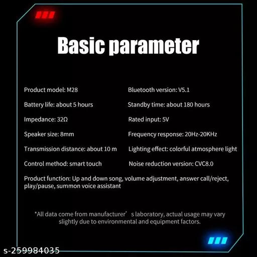 M28 TWS Gaming Earbuds: Wireless, Bluetooth, Immersive Audio