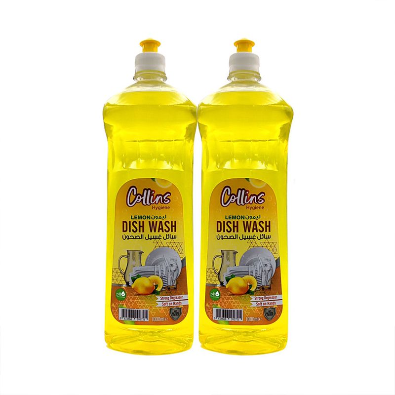 Collins Dishwash - Lemon Duo, 1L Promo Pack, Powerful Clean. - Shop N Save
