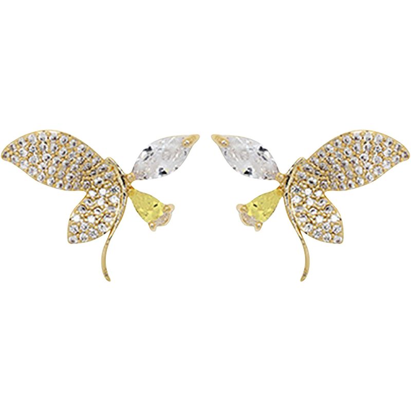 Diamond Stud Hamme Hoop Earrings: Fashionable Women's Jewelry - Shop N Save