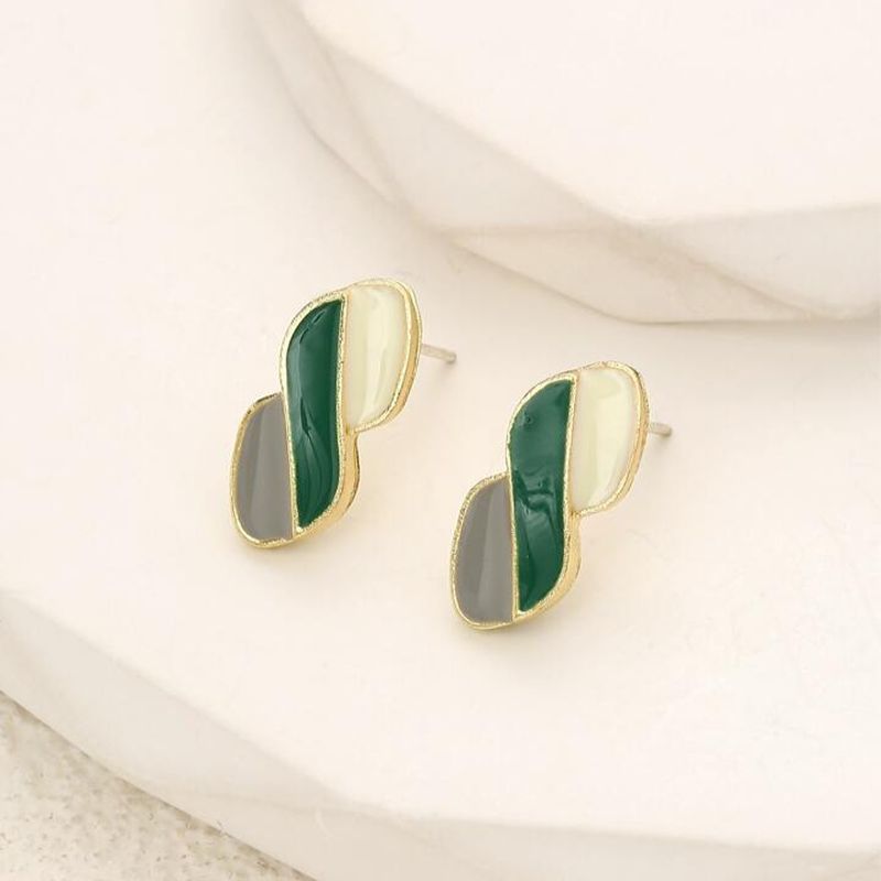 Color Block Stud Earrings: Modern Style for Vibrant Statements - Shop N Save