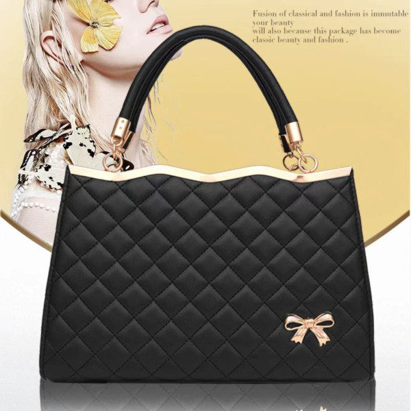 Elegant Black Geometric Handbag: Stylish, High Quality, Versatile Chic - Shop N Save