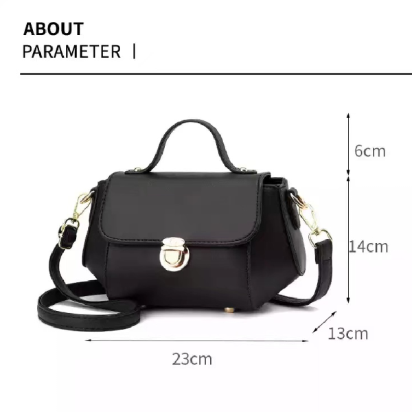 Chic Mini Crossbody: Classic, Adjustable, Versatile, Button Closure Elegance - Shop N Save