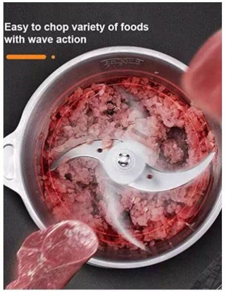 Electric Meat Grinder: Multi-Function, Stainless Steel, 2-Liter Capacity - Shop N Save