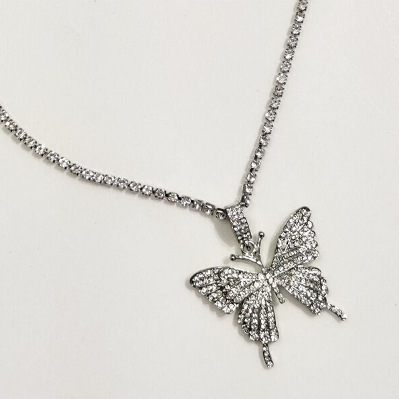 Diamond Butterfly Necklace - Elegant Jewelry for Timeless Style - Shop N Save