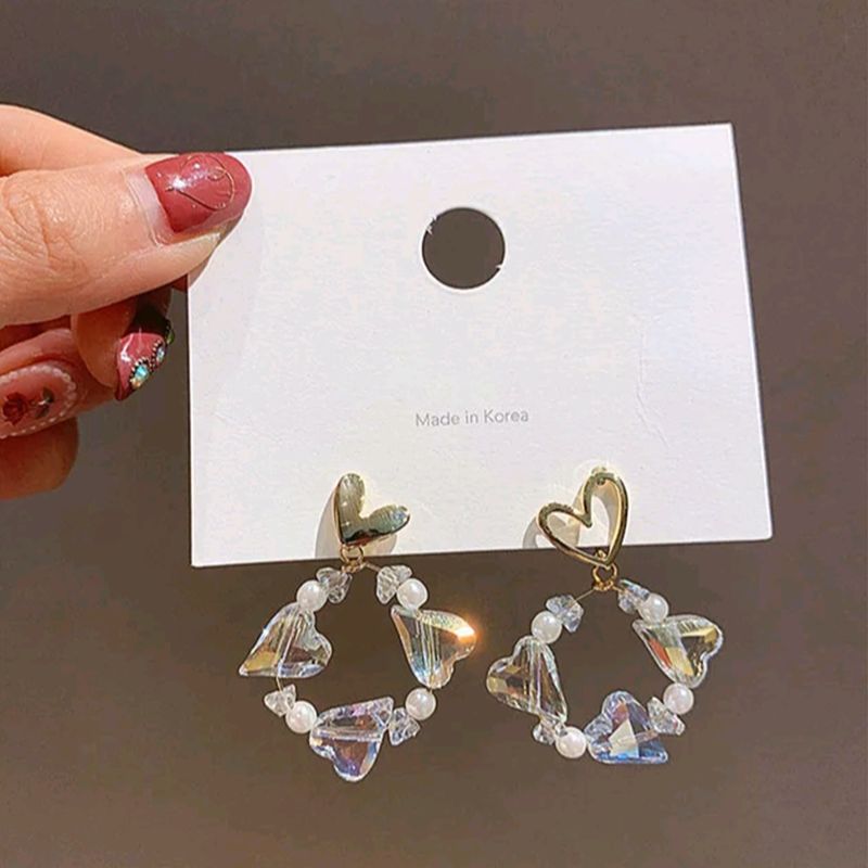 Long Pearl Earrings: Bullet Design, Korean Style, Christmas Gift - Shop N Save