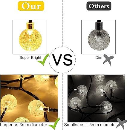 Solar-Powered Mini Lantern String Lights: Waterproof, LED, Home Decor - Shop N Save