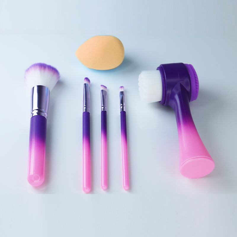 Sweet Beauty Facial Cleaning Brush: Gentle, Portable, Effective (pink purple) - Shop N Save