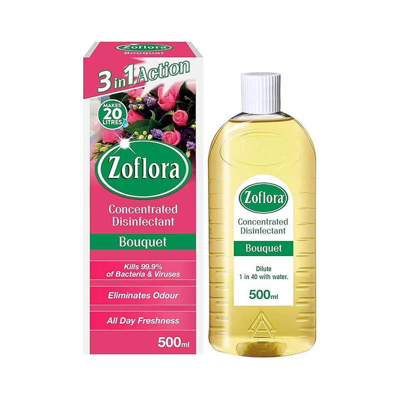 Zoflora Disinfectant: Concentrated, Bouquet Scent, 500ml, Multipurpose - Shop N Save