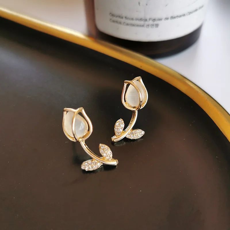 2023 Korean Flower Earrings: Sweet Resin Studs, Party Jewelry - Shop N Save