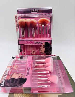 Transparent 8pcs Makeup Brush Set: Multifunctional Beauty Tools - Shop N Save