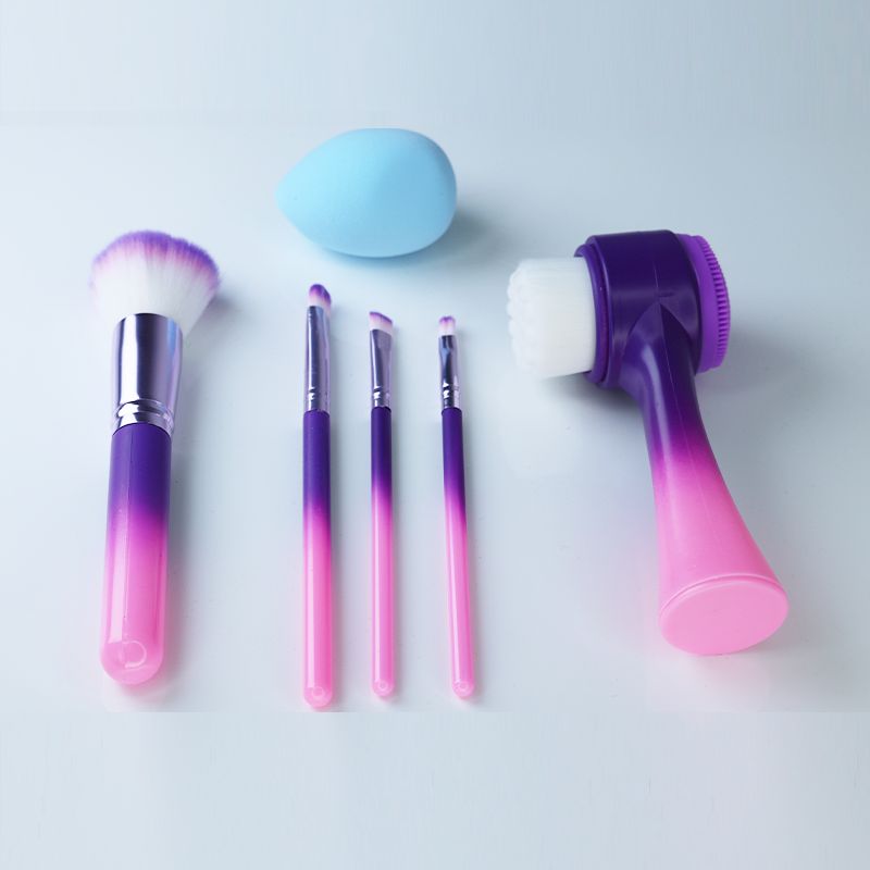 Sweet Beauty Facial Cleaning Brush: Gentle, Portable, Effective (pink purple) - Shop N Save