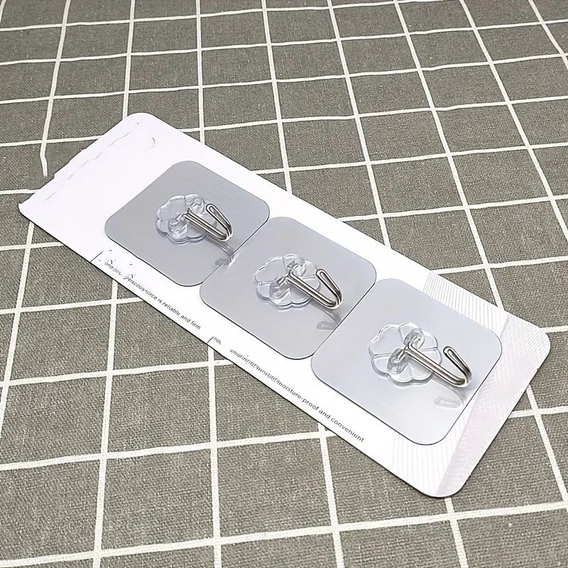 Self-Adhesive Wall Hooks: No Nails, Versatile, Easy Installation - Shop N Save