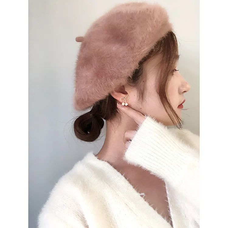 Metal Bow Pearl Earrings - Southeast Korean Fashion 2023 - Shop N Save