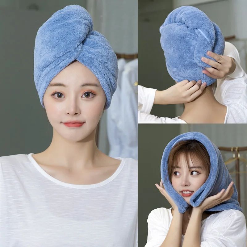 Long Hair Towel Hat: Microfiber, Absorbent, Turban Design - Shop N Save