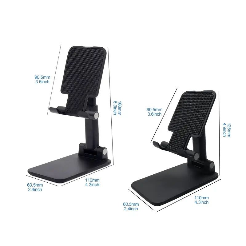 Adjustable Desk Phone Stand: Foldable, Portable, Desktop Compatible - Shop N Save