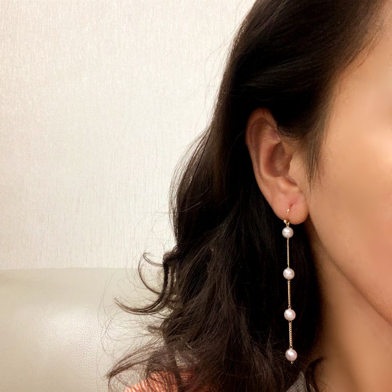 Pearl Tassel Earrings - 2023 Fashion, Korean Style, Long Ear Wire - Shop N Save