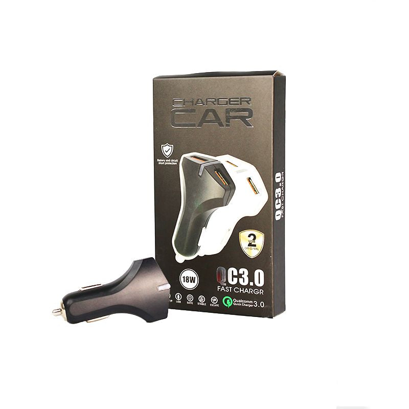 Car Charger: 2 USB Fast Charging, Compact, Universal Compatibility - Shop N Save