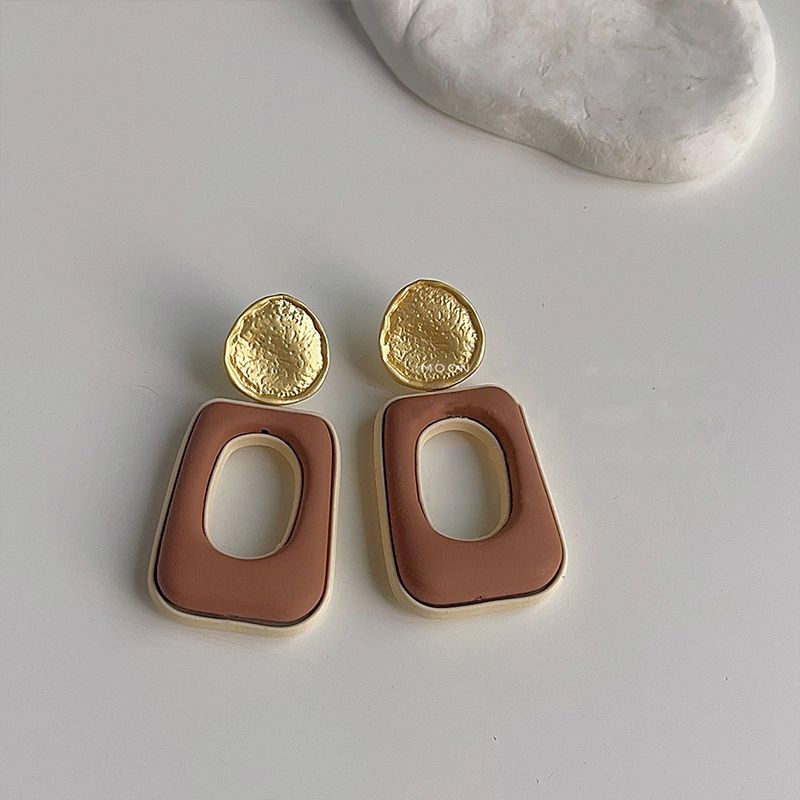 Maillard Geometric Earrings - Retro Design, 925 Silver Needle - Shop N Save