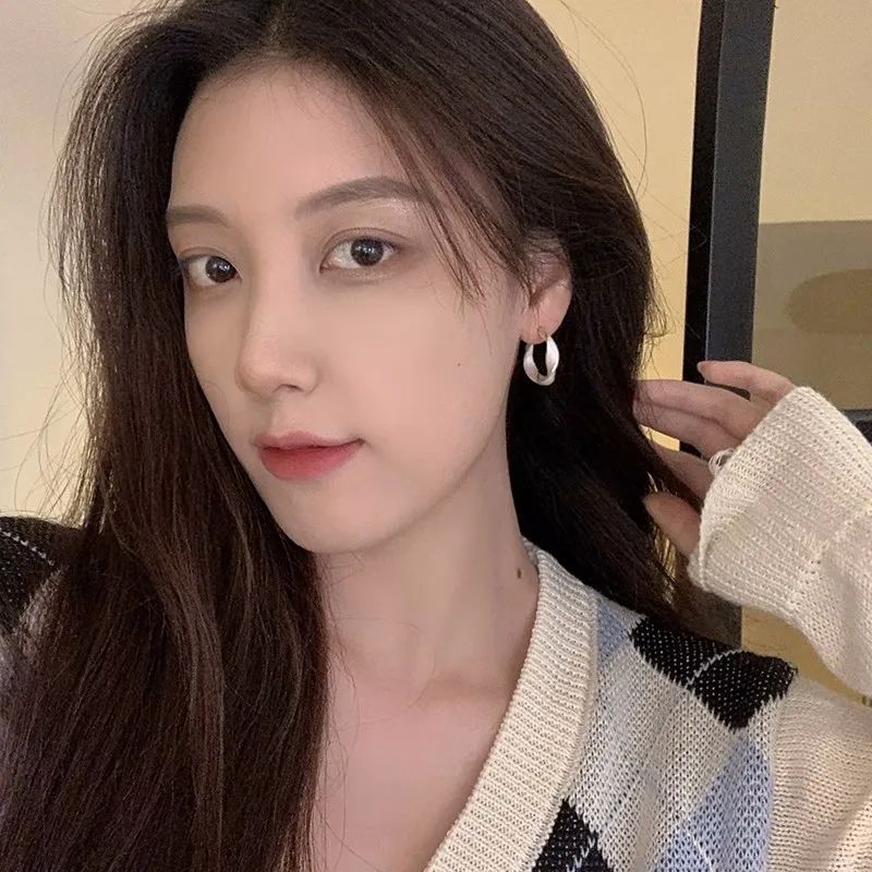 Lavender Purple Hoop Earrings - 2023 Fashion Jewelry Gift - Shop N Save