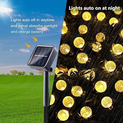 Solar-Powered Mini Lantern String Lights: Waterproof, LED, Home Decor - Shop N Save