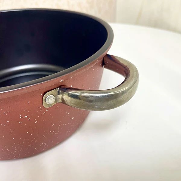 Premium Aluminum Cooking Pot: Non-Stick, Glass Lid, 26 cm - Shop N Save