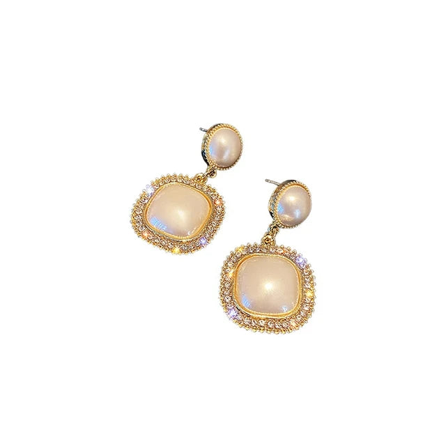 Pearl Zircon Retro Earrings - Elegant Jewish-Inspired Jewelry - Shop N Save