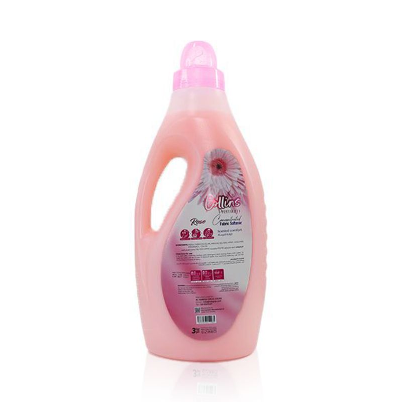 Collins Premium Concentrated Fabric Softener Rose 3L (Pink).