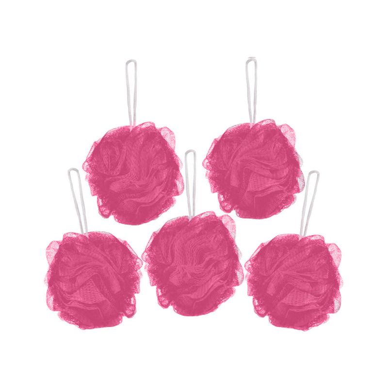 Shelter Pink Bath Sponge: Super Soft, Fluffy Puffy Loofah - Shop N Save