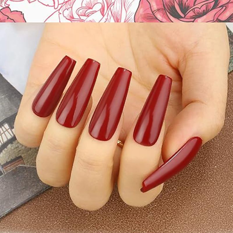 Make Beauty Nail Polish Gel Effect - Deep Crimson (680)