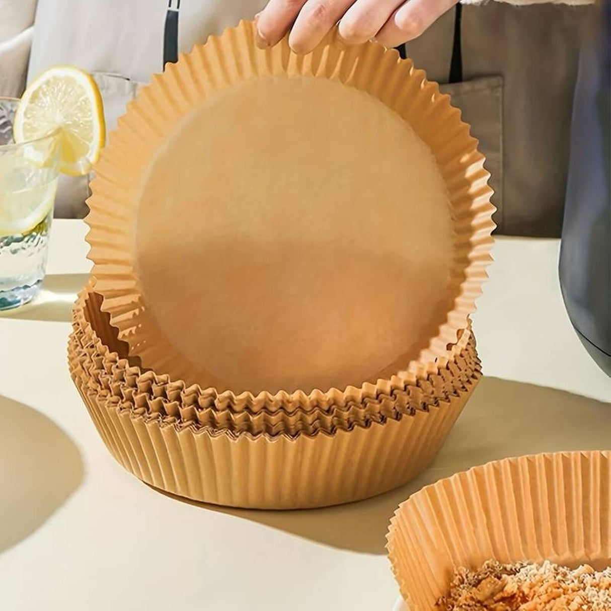 Disposable Air Fryer Liners: Greaseproof, 20cm, Easy Cleanup - Shop N Save