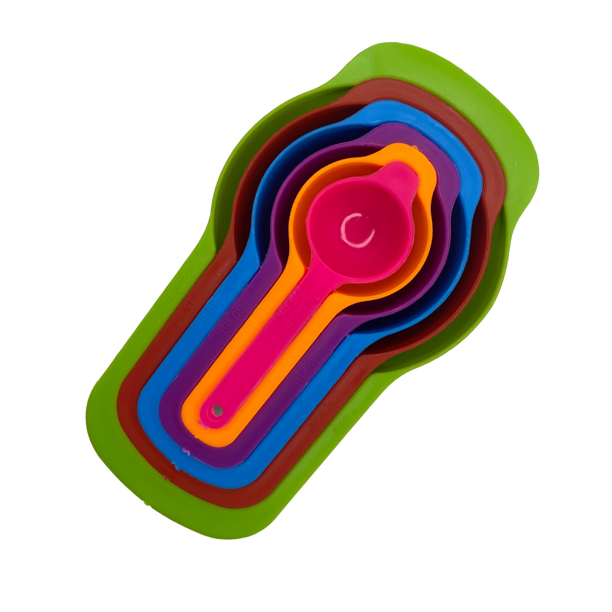 6 Pcs Color Measuring Spoon Set - Kitchen-grade Baking Tool