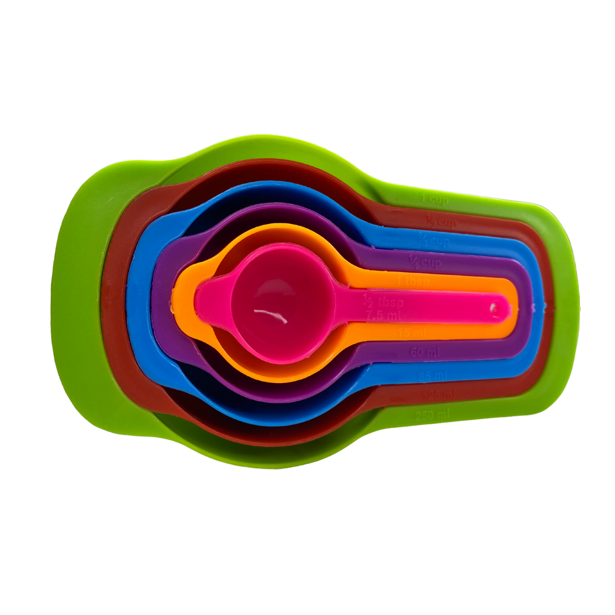 6 Pcs Color Measuring Spoon Set - Kitchen-grade Baking Tool