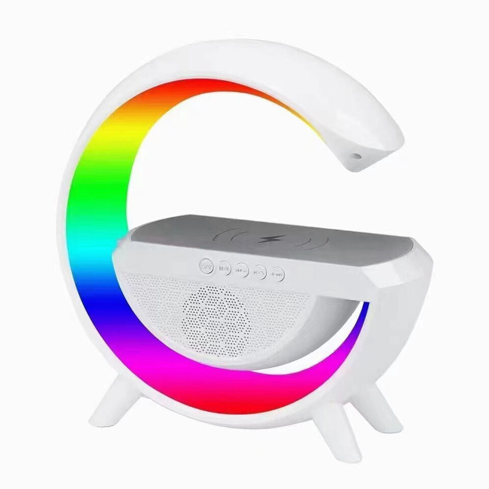 LED Atmosphere Light Wireless Charger with Bluetooth Speaker - Shop N Save
