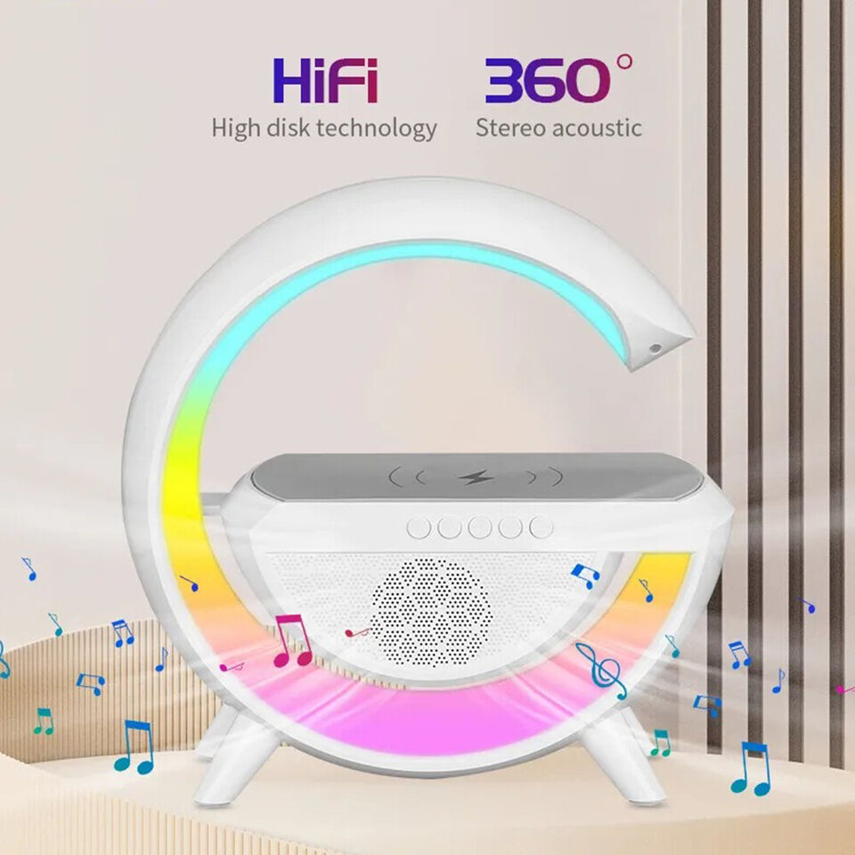 LED Atmosphere Light Wireless Charger with Bluetooth Speaker - Shop N Save