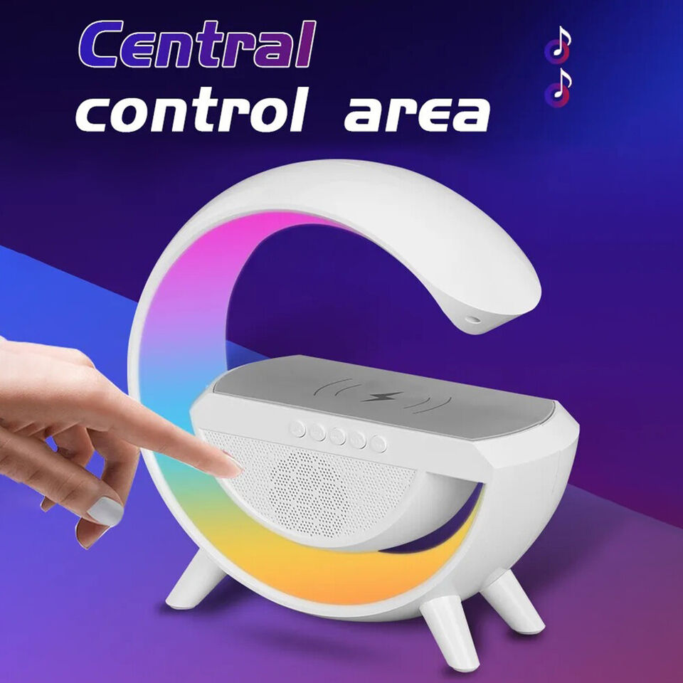 LED Atmosphere Light Wireless Charger with Bluetooth Speaker - Shop N Save