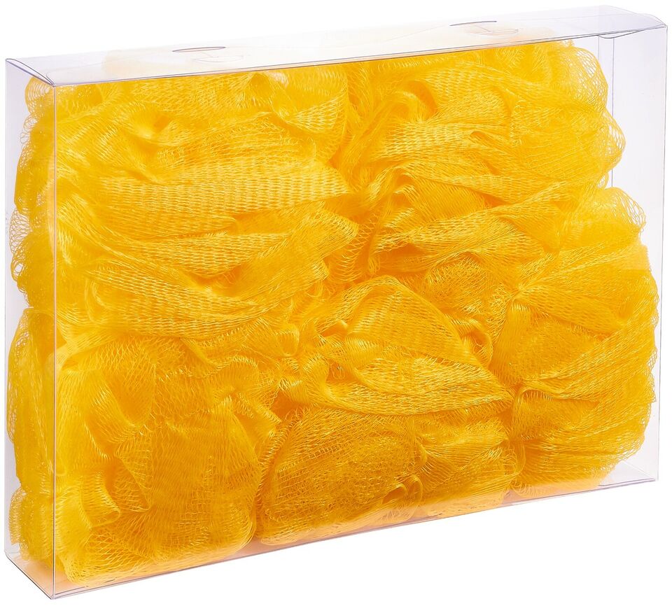 Shelter yellow Bath Sponge: Super Soft, Fluffy Puffy Loofah - Shop N Save