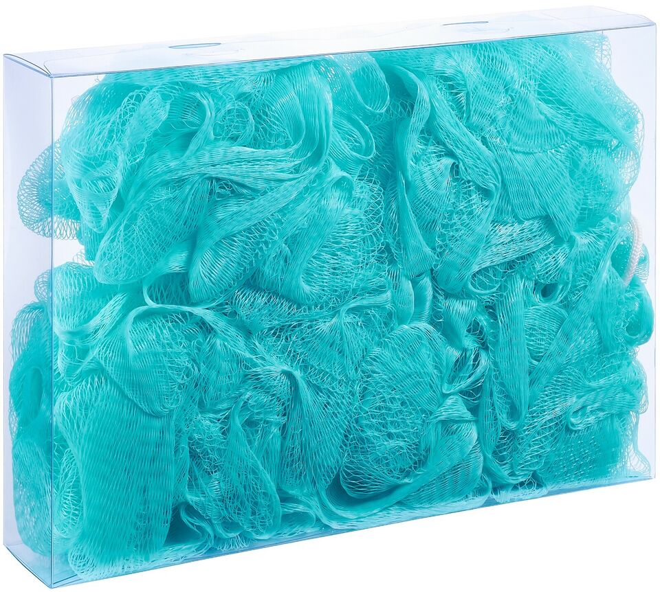Shelter Blue Bath Sponge: Super Soft, Fluffy Puffy Loofah - Shop N Save