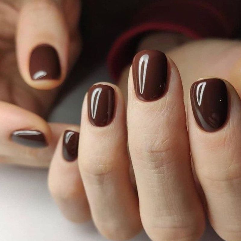 Miss Sweet Cosmetic Peel Off Nail Polish - Dark Chocolate Brown (47)