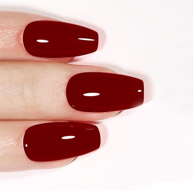 Make Beauty Nail Polish Gel Effect - Deep Crimson (680)
