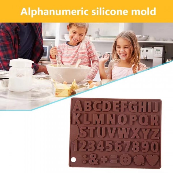 Cake Decoration Alphanumeric Letter Chocolate DIY Mold - Chocolate - Shop N Save